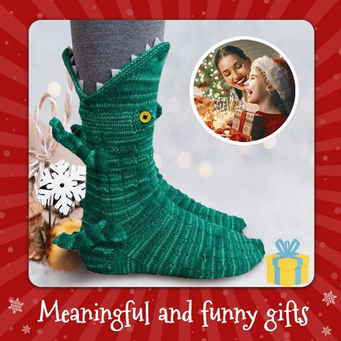 Sockvert 3D Knit Crocodile Socks